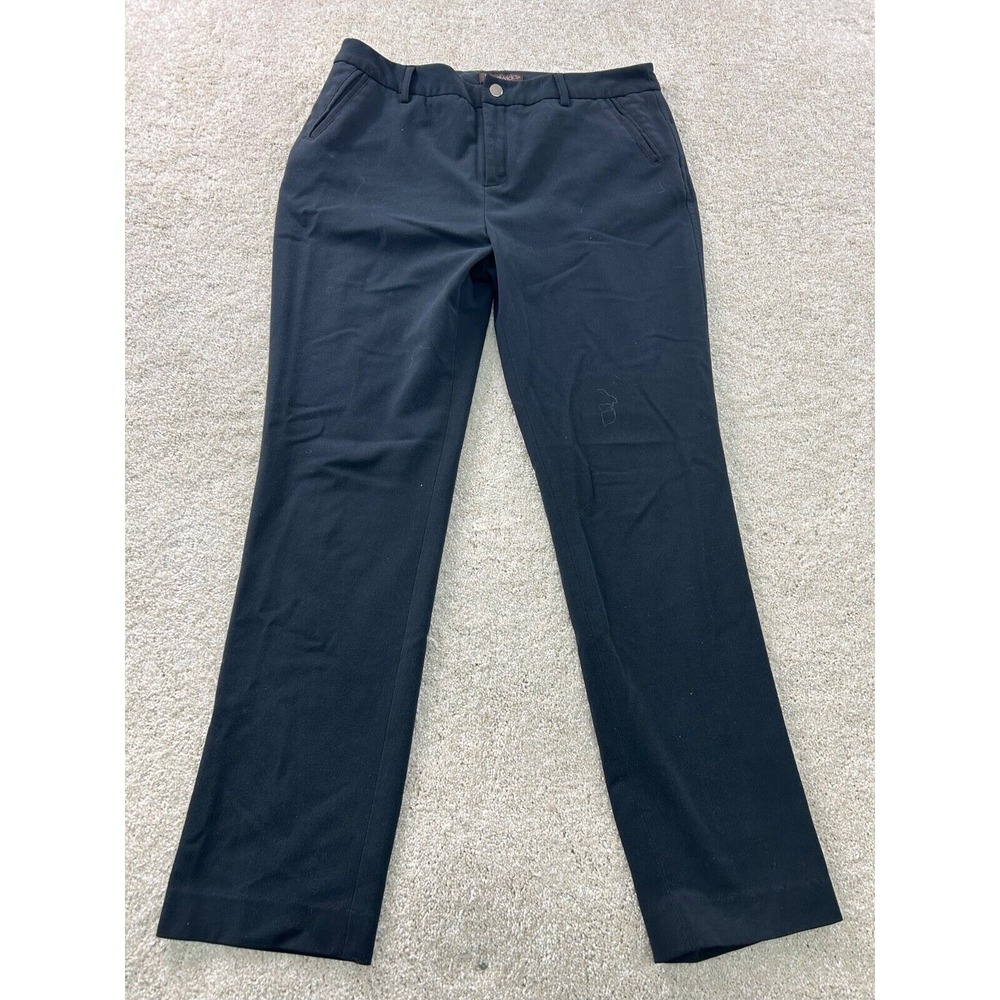 Chadwicks Womens Pants Size 10 Black‎ Stretch Slim Grunge Corporate Goth Career